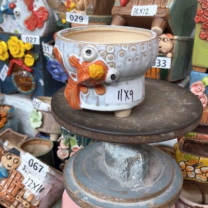 紫砂花盆粗陶材质多肉花盆