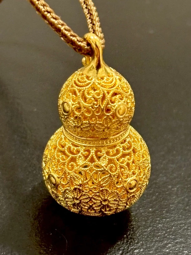 足金999 葫芦 编绳发货 卡35