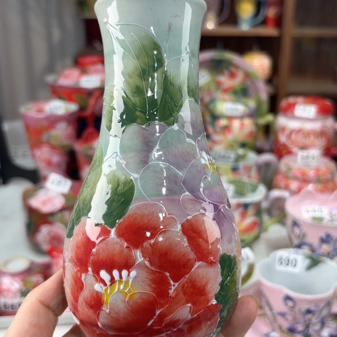 景德镇手绘高温釉下彩陶瓷茶具