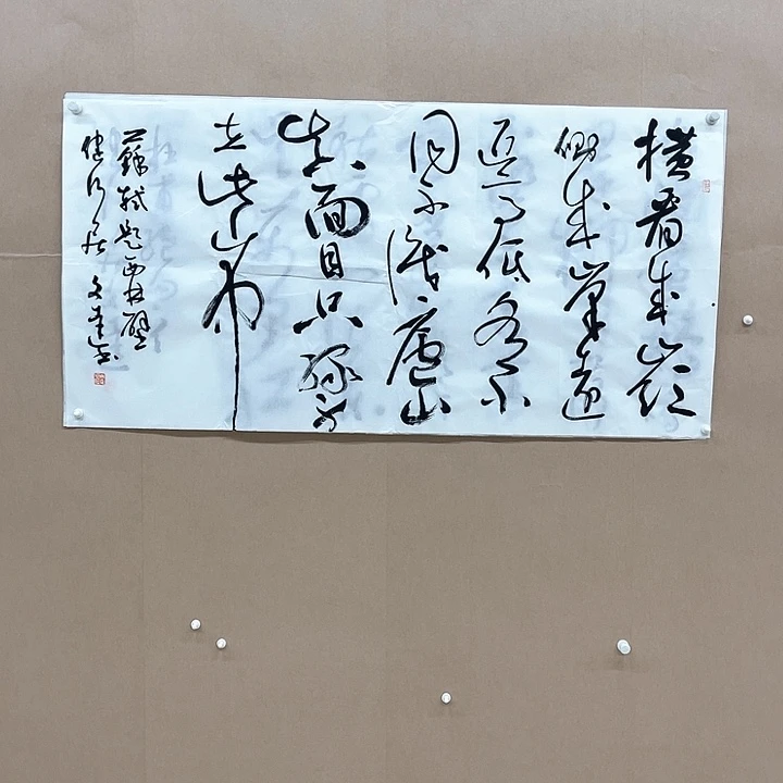 书法文达138*68㎝甘肃    书法硕S