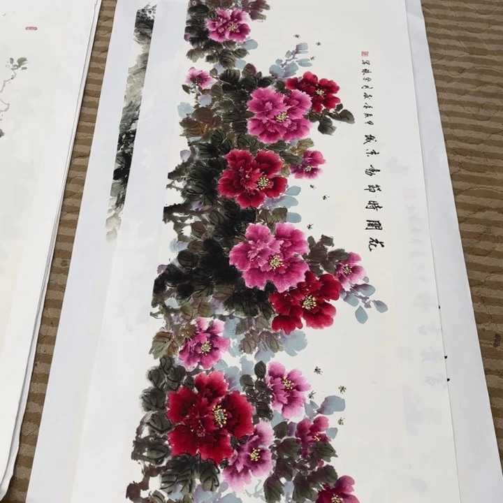 国画花鸟等多种形式