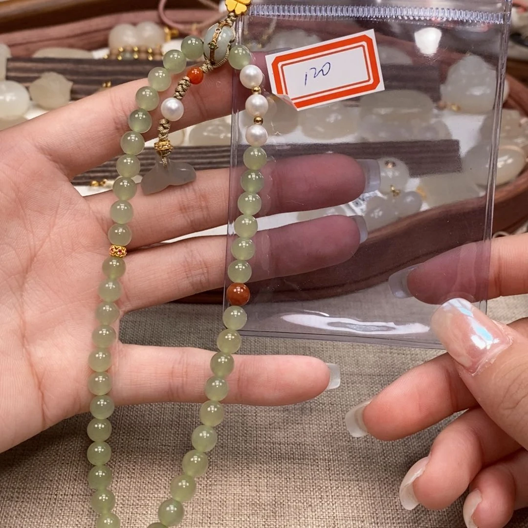 未镶嵌和田玉手机链特价商品不退不换