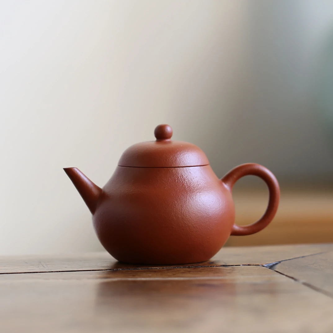 【追古之心 全手工摹古佳作】任杰《剑流梨式》宜兴紫砂壶 115cc