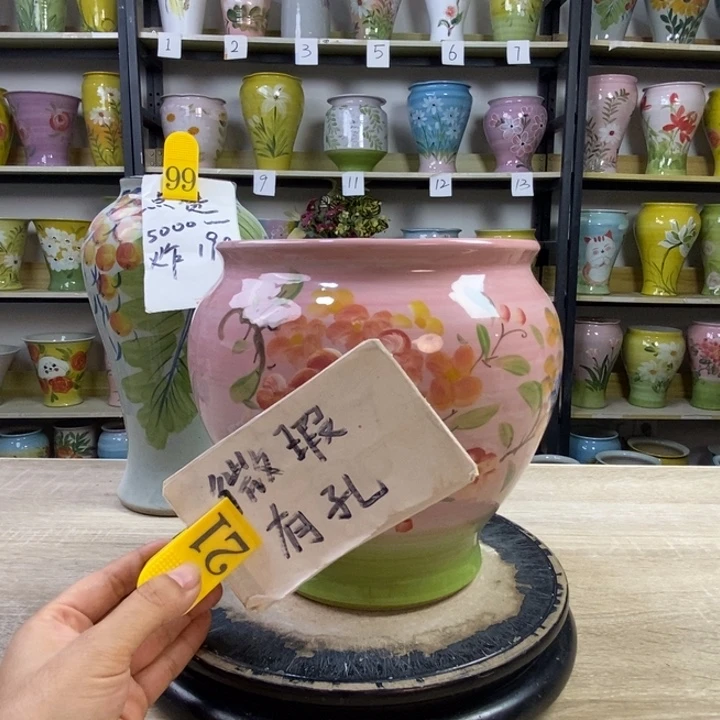 景德镇高温陶瓷花盆