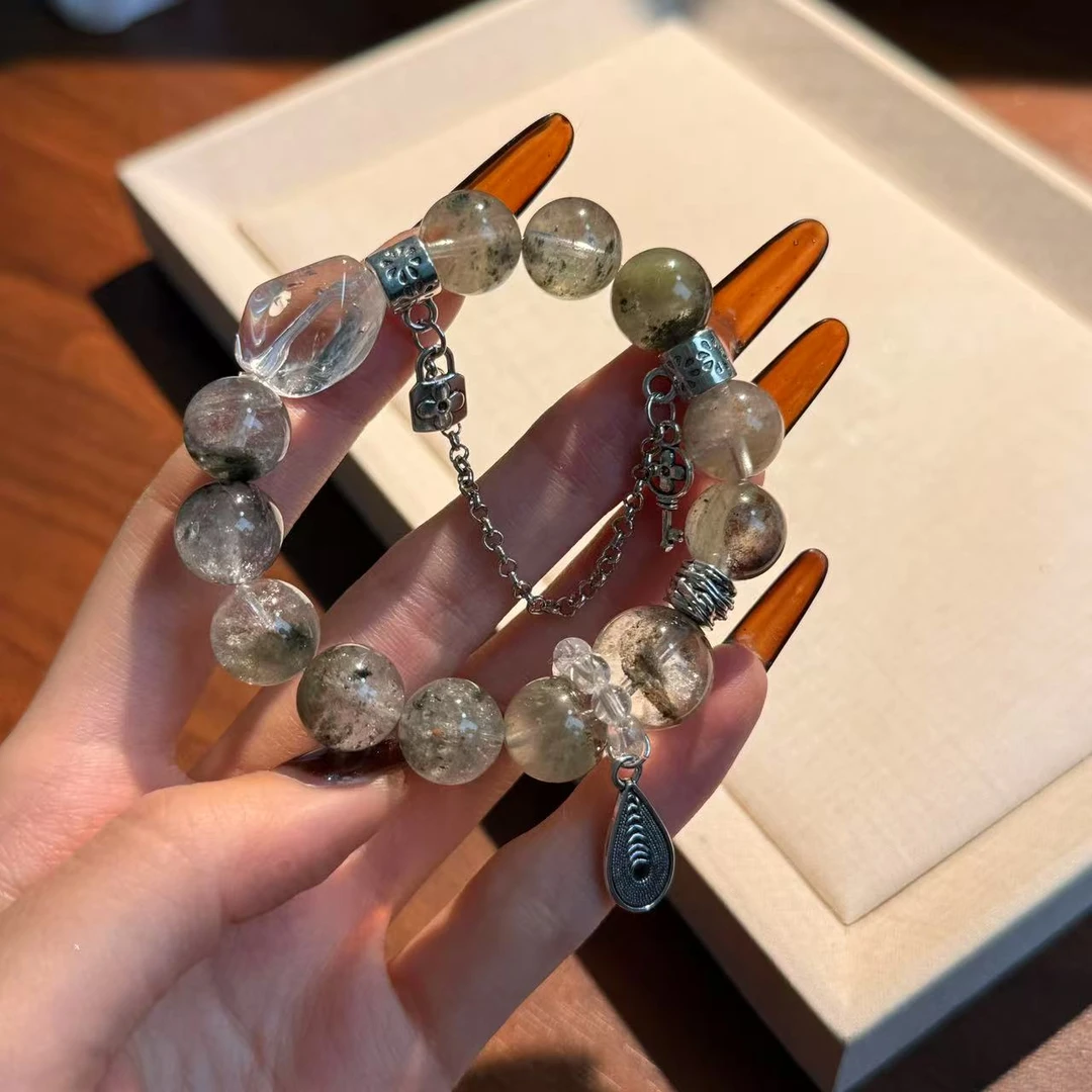 绿幽灵水晶手串手链 颜色微差多样性发其一F510