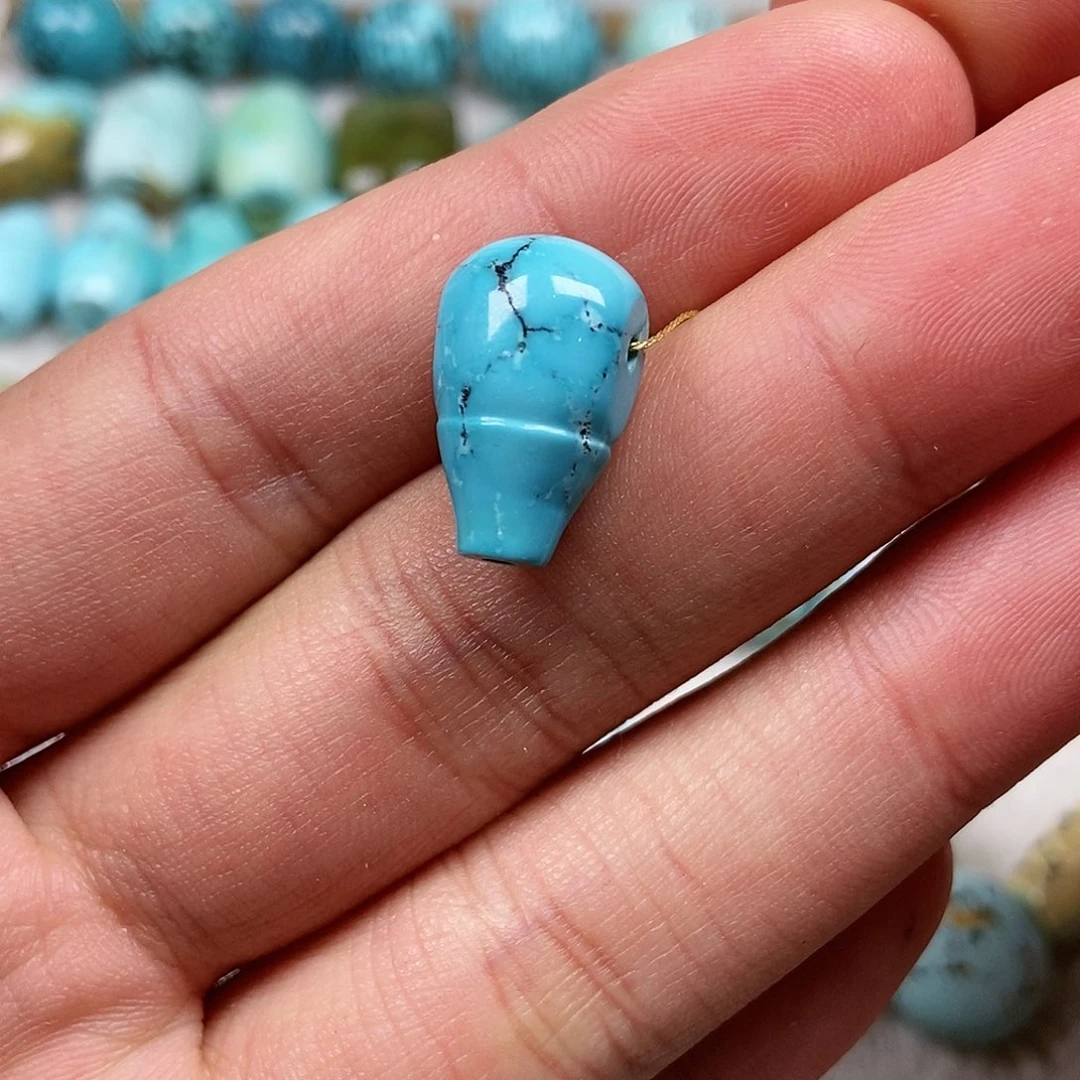 未镶嵌绿松石珠宝半成品