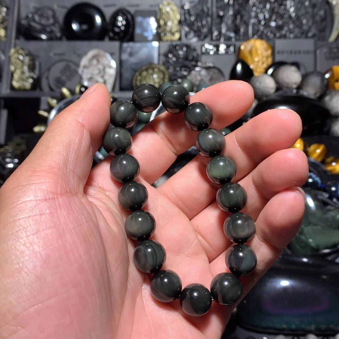 臣***俊黑曜岩未镶嵌珠宝奇石