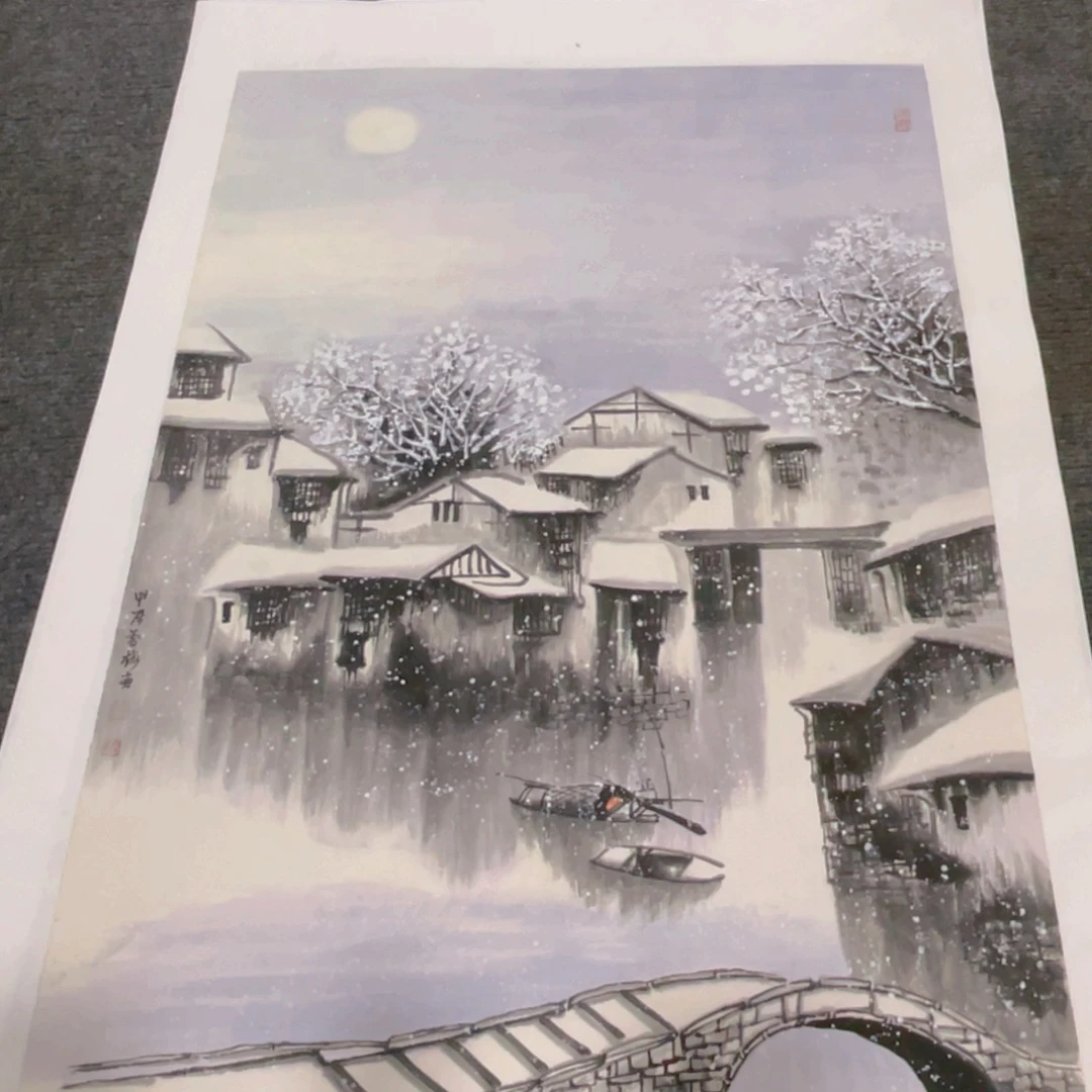 国画2.7平尺纯手绘国画作品