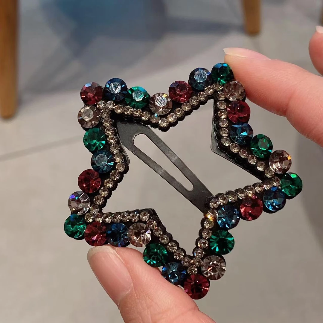 M1731春夏2025新款五角星掰掰夹发夹