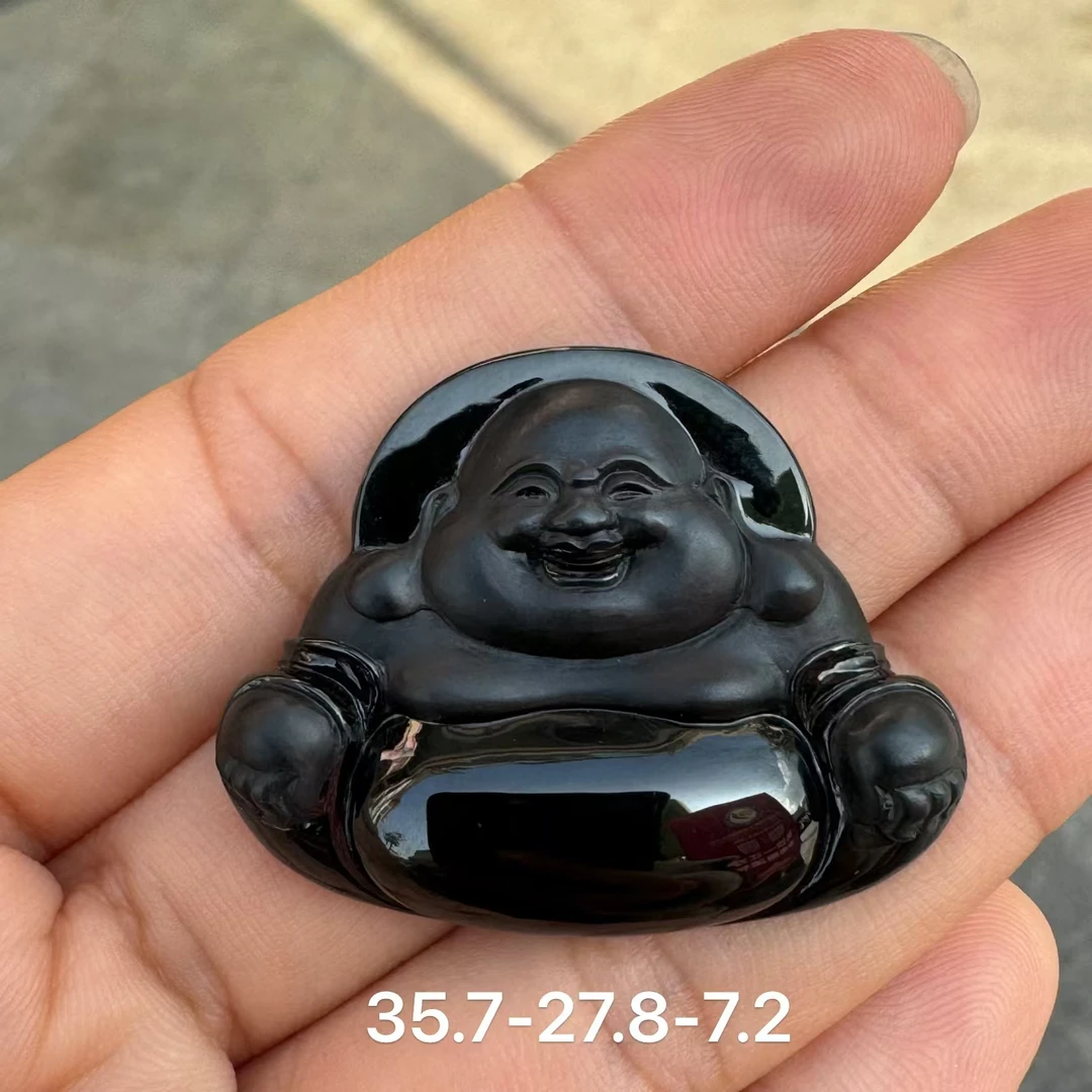 墨翠高品质裸石佛公精美高冰