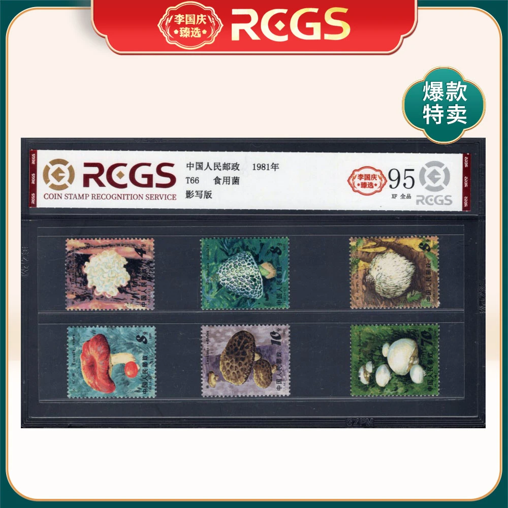 T66 食用菌邮票 李国庆臻选 Z95全品