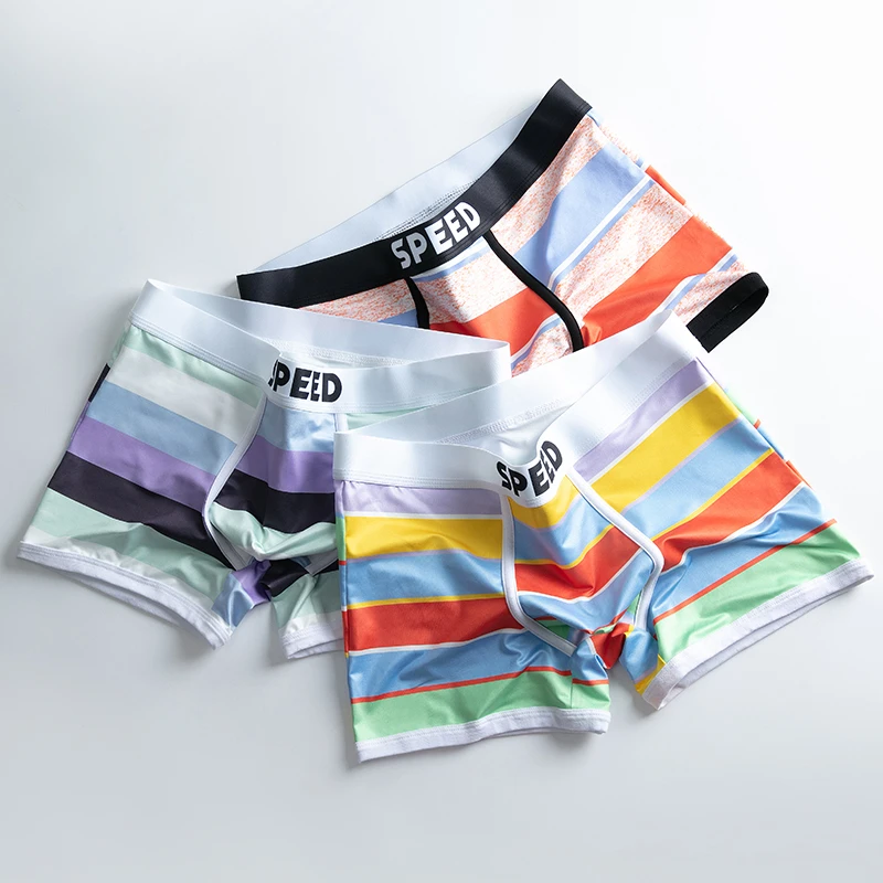 科将【潮流印花裤】夏季男士内裤薄款凉爽舒适无痕抑菌透气