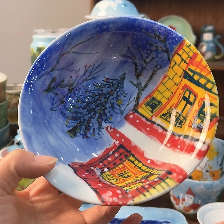 陶景德镇釉下手绘陶瓷