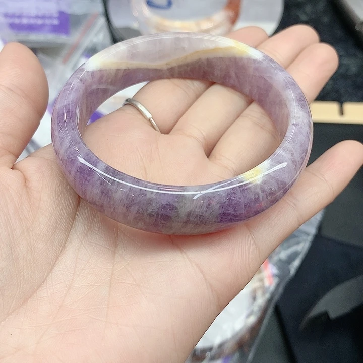 水晶手镯未镶嵌24（57是淡淡的）