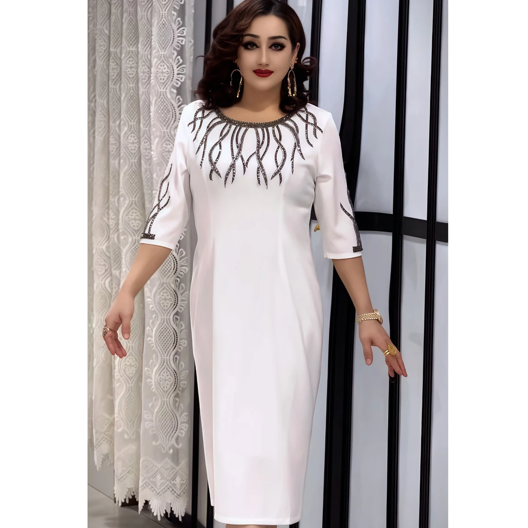 新款连衣裙 显瘦夏季时尚气质春夏中式设计师优雅8010