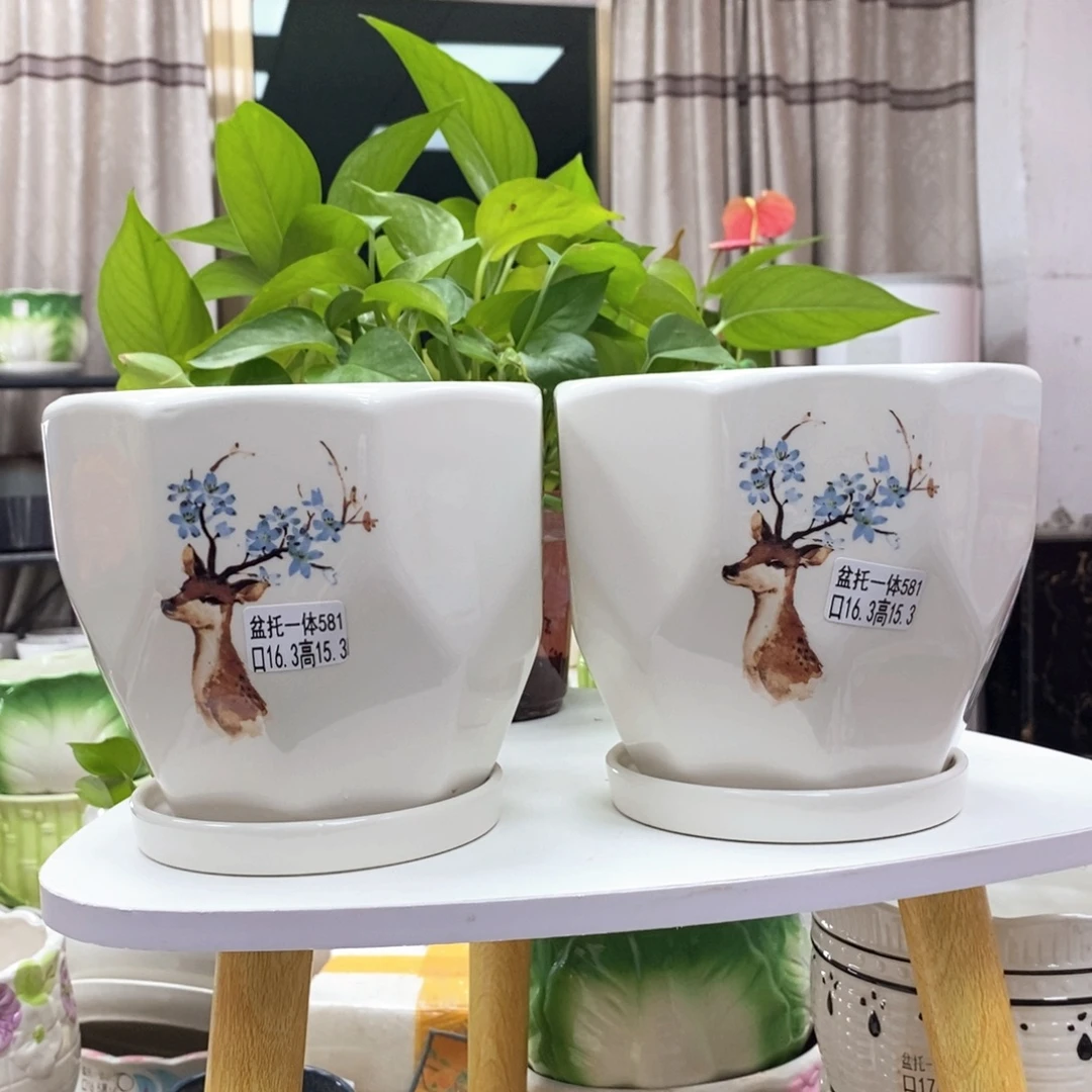 @夏西陶瓷花盆@@5581