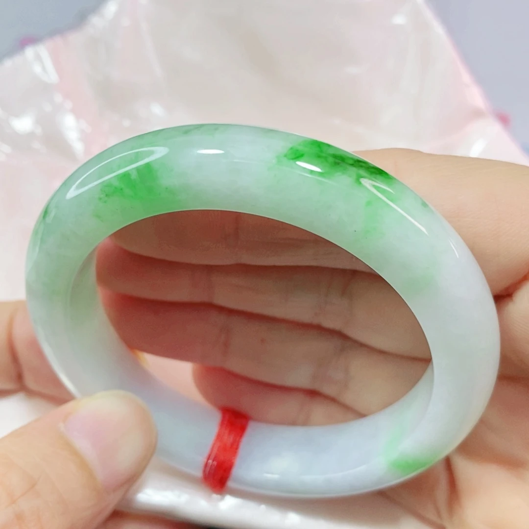 未镶嵌手镯翡翠53圈口正圈