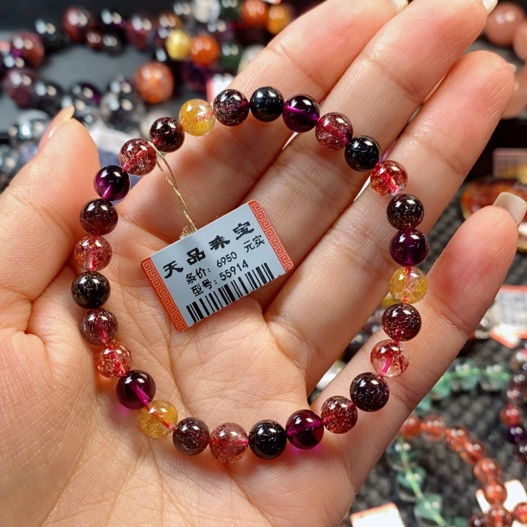 未镶嵌手链水晶超七手链55914