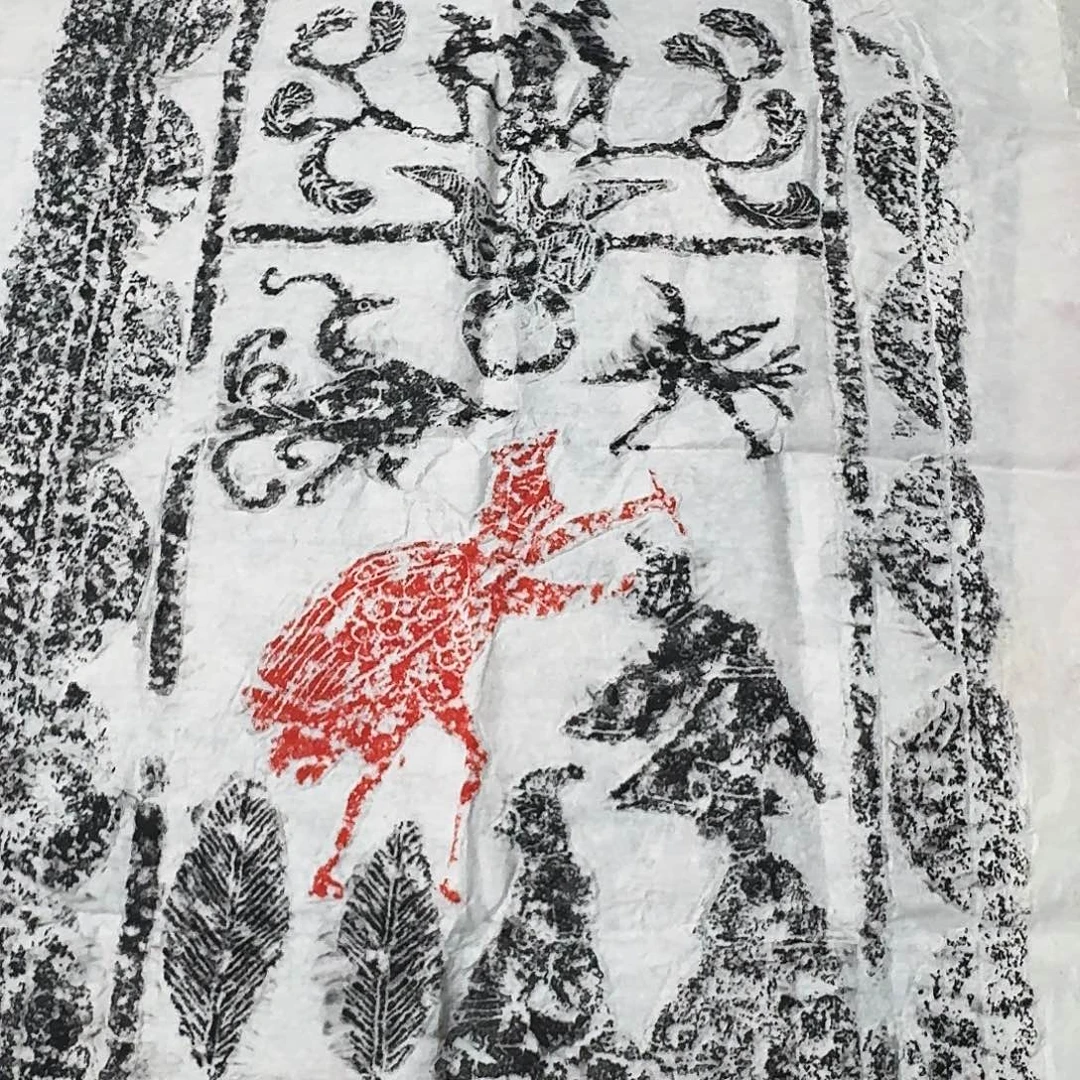 印石拓片用纸扁鹊针灸图