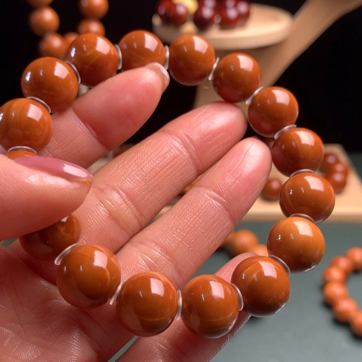 橄榄核手串1.3水晶核