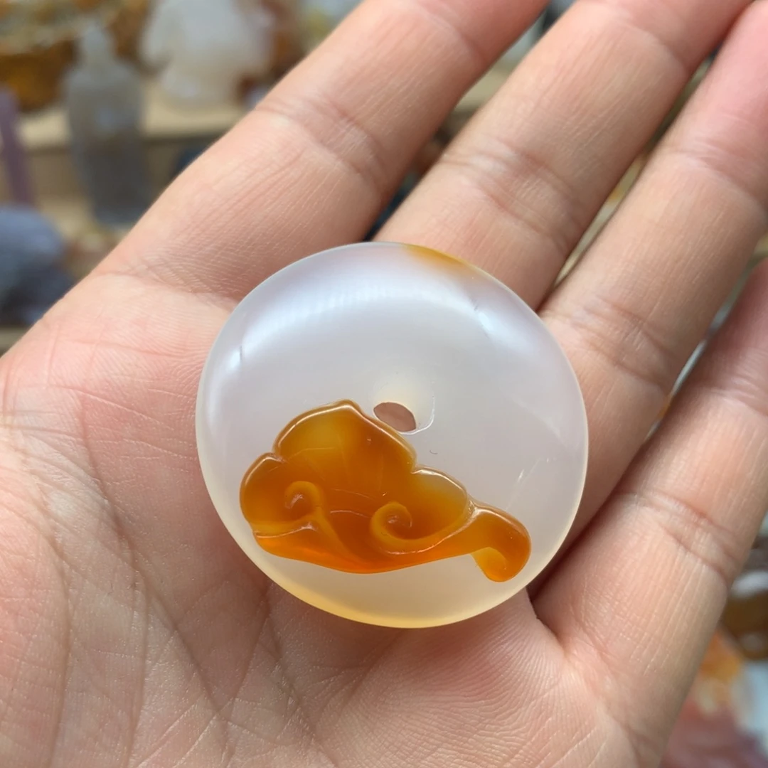 未镶嵌笔搁玛瑙/玉髓