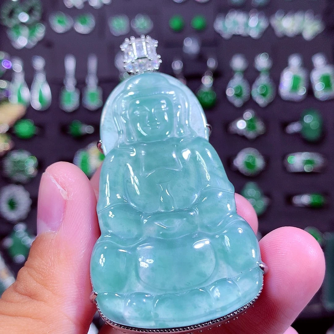 颈饰未镶嵌翡翠天然