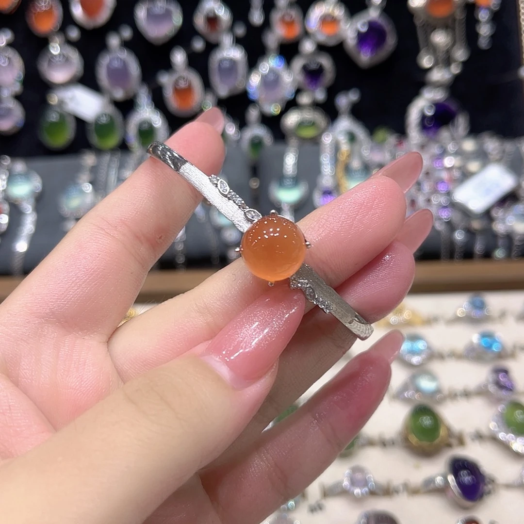 蜜***蜜岫玉银S925镶嵌吊坠