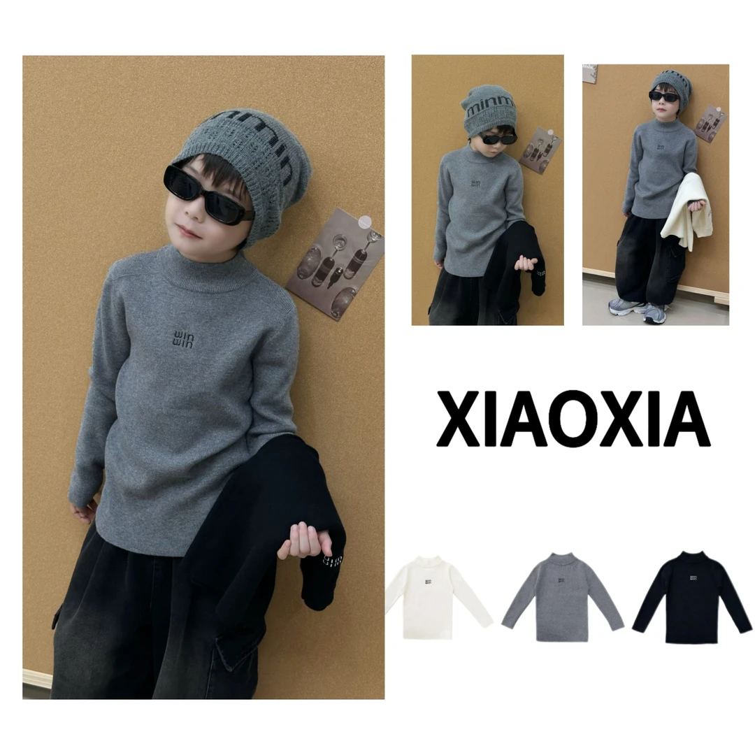 XXJ 2287 三色经典【miu】半高领针织衫加厚打底