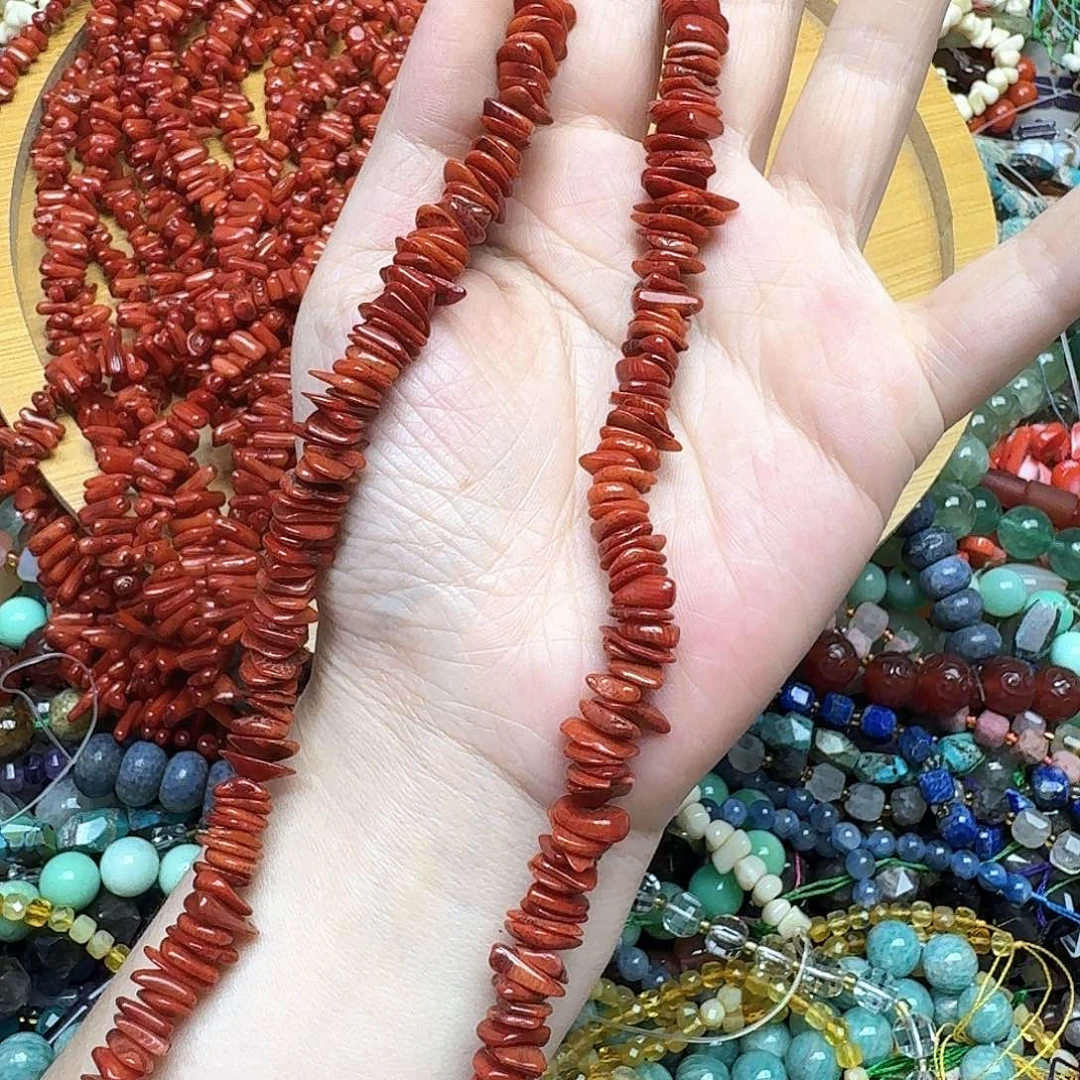 玛瑙/玉髓未镶嵌珠宝半成品一条8-9m三姑娘随行