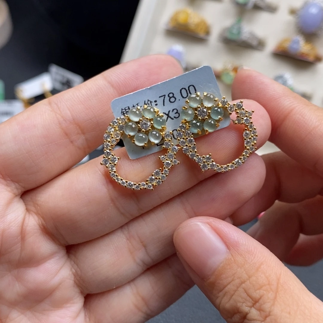 翡翠银S925镶嵌戒指