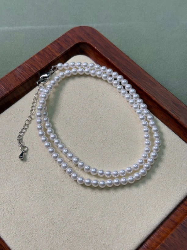 【艺品堂】4mm 贝珠 饰品 项链