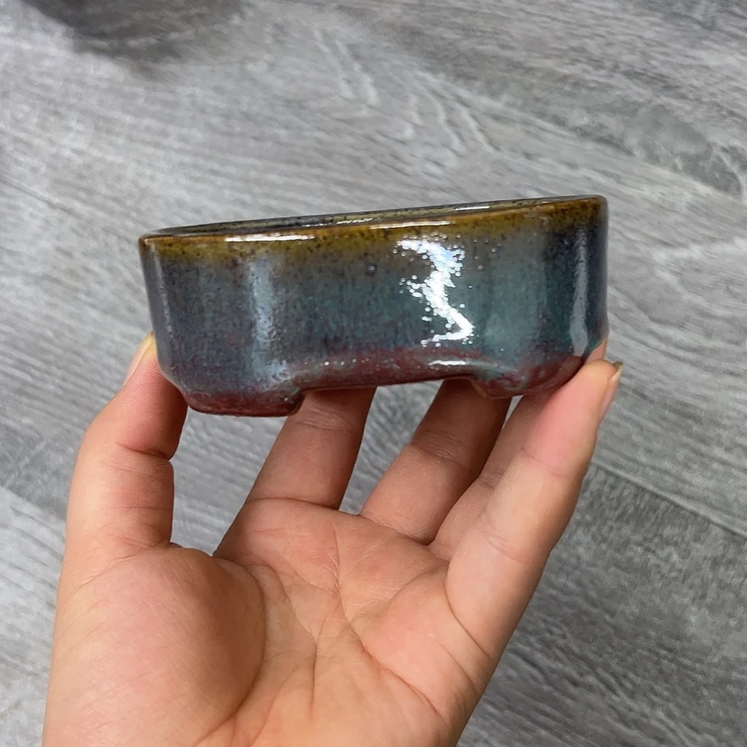 花盆紫砂277号瑕疵10/8/3.5cm窑变