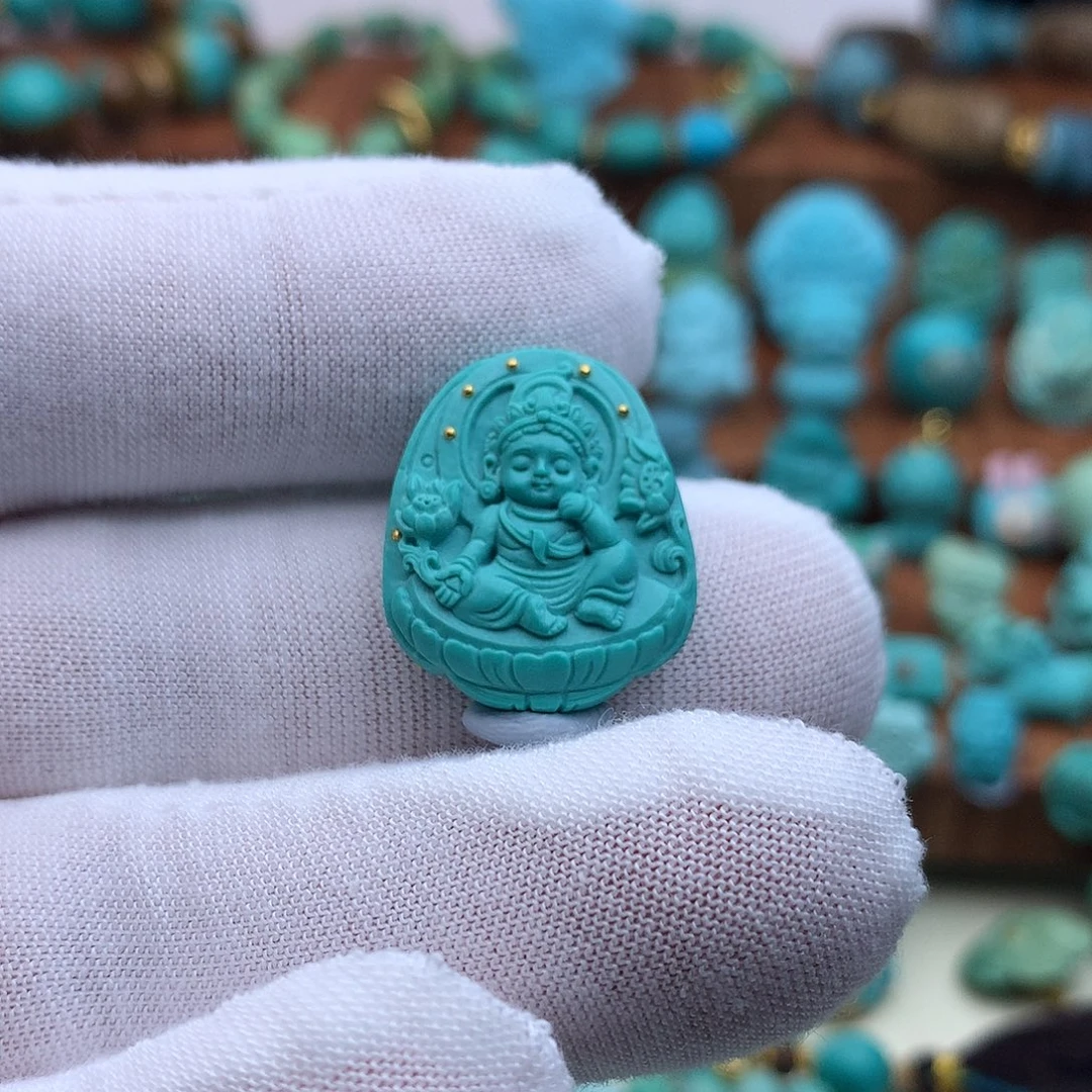 绿松石未镶嵌颈饰