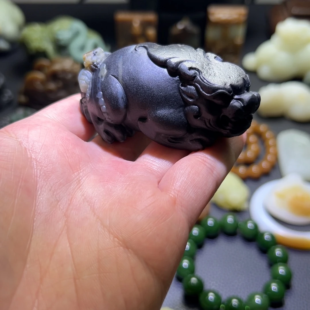 和田玉未镶嵌挂件风****英