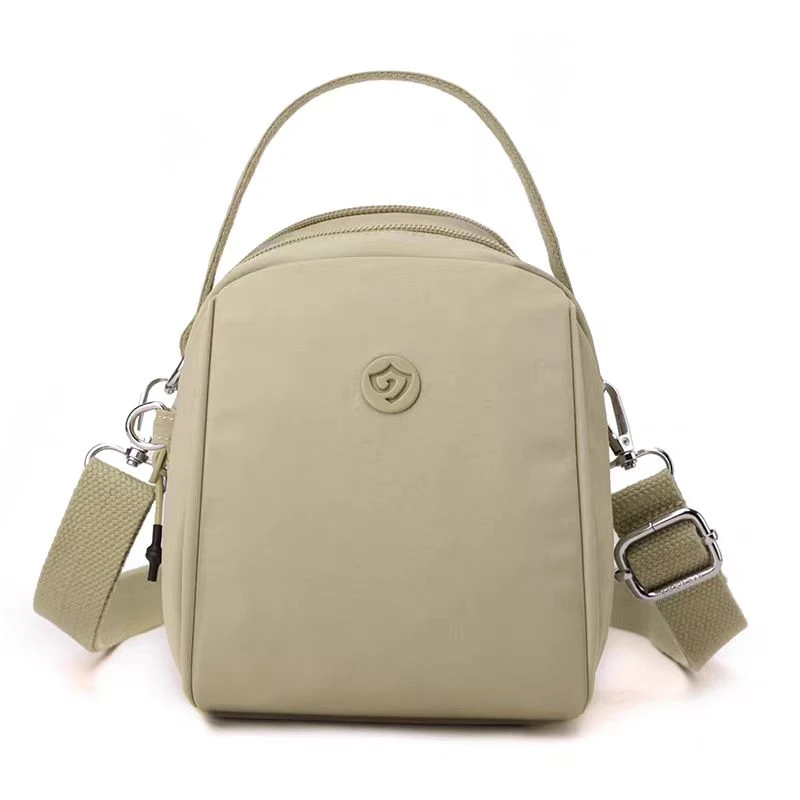 捷朗仕高颜森系超轻防水多层手机包斜挂包贝壳包方胖子