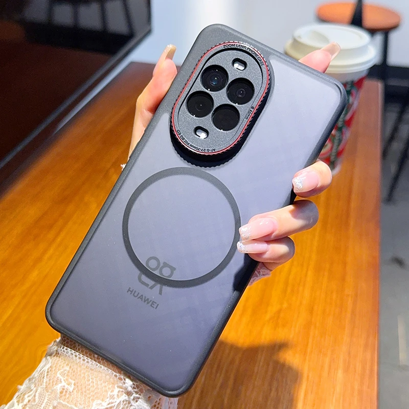 适用华为nova13Pro手机壳新款nova13肤感磨砂磁吸半透防摔保护套