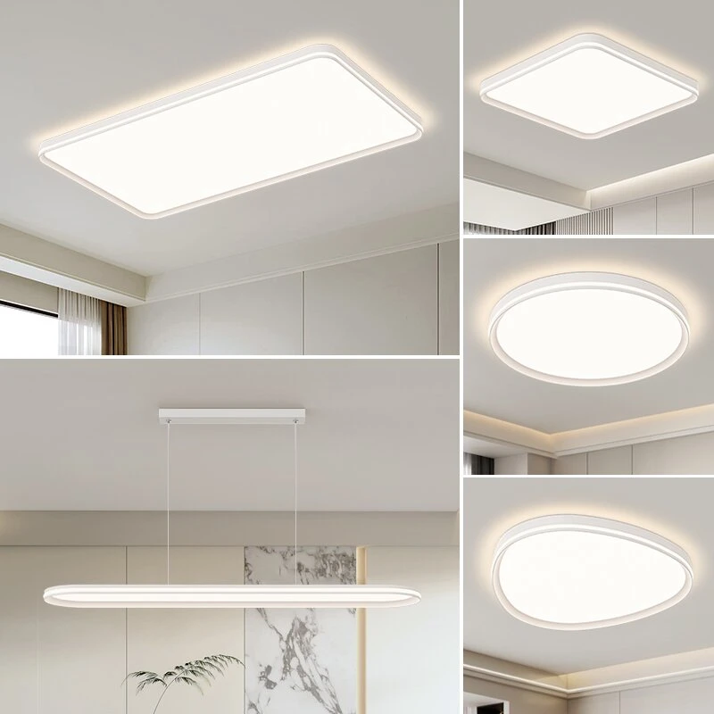 （9002套餐）2025最新款全光谱led护眼长方形客厅灯中山灯具防尘