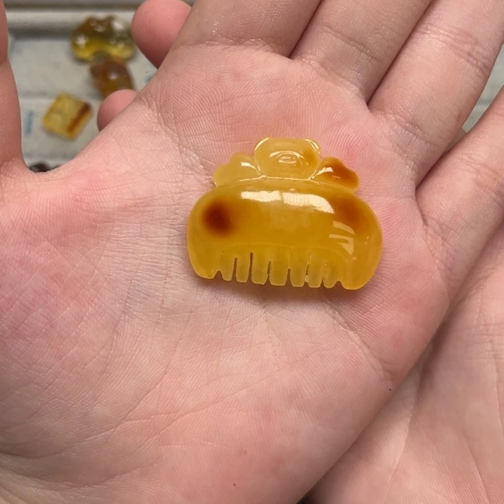 裸石琥珀未镶嵌天然蜜蜡配件