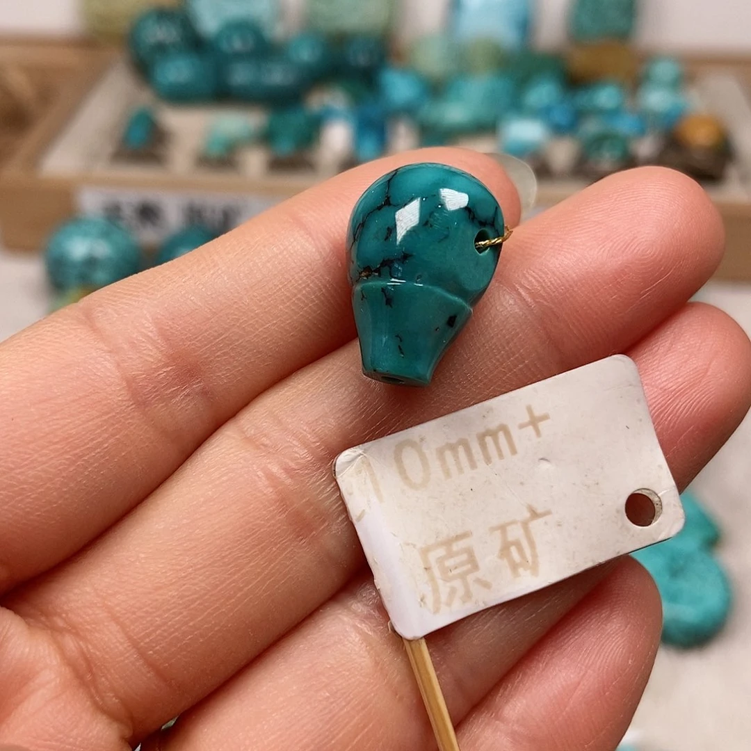 未镶嵌绿松石珠宝半成品
