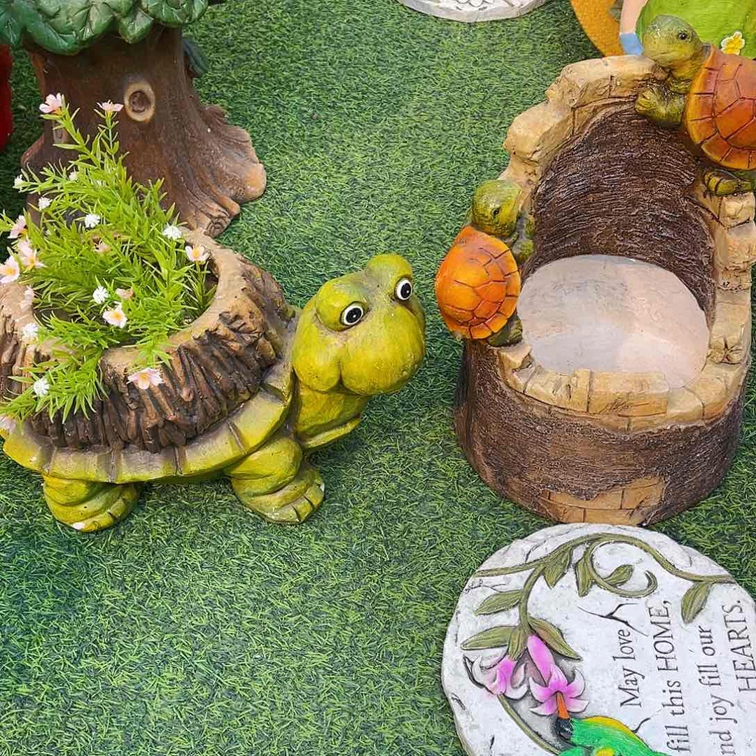 红陶花园庭院摆件