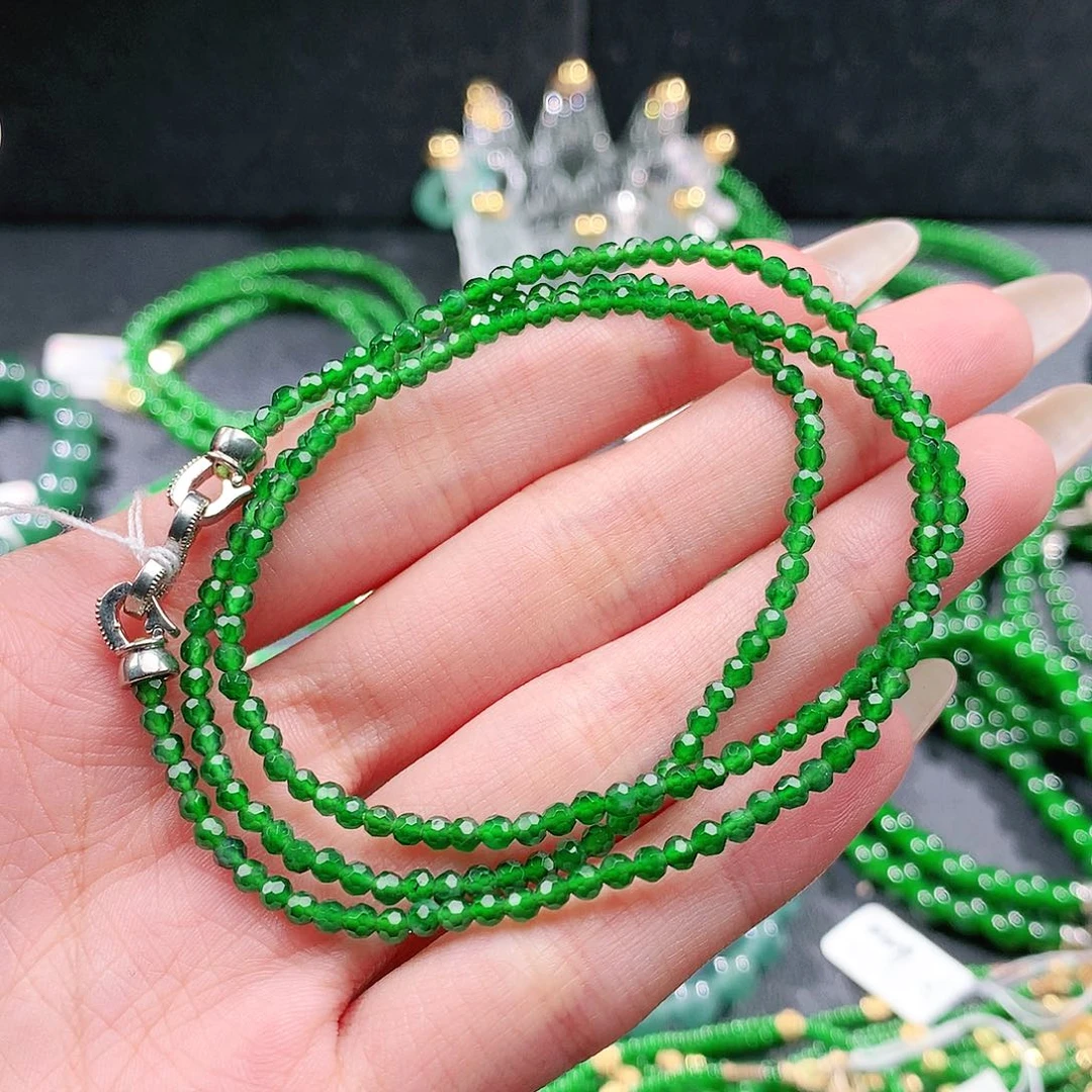 翡翠未镶嵌手链项链