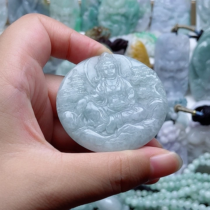翡翠未镶嵌吊坠(不含链)1
