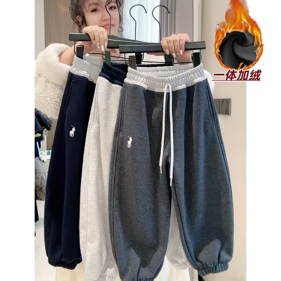 【一体加绒】男童裤子加绒加厚冬季儿童运动裤2025新款中大童卫裤潮