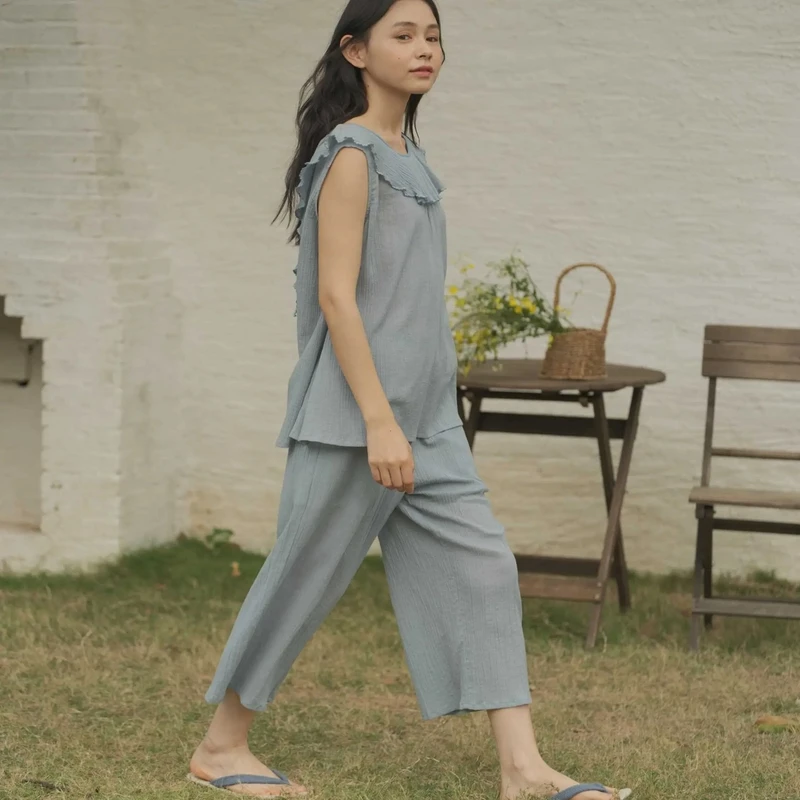 《晴菲专属》朵朵可可 251-059 女春夏甜美睡衣女家居服套装