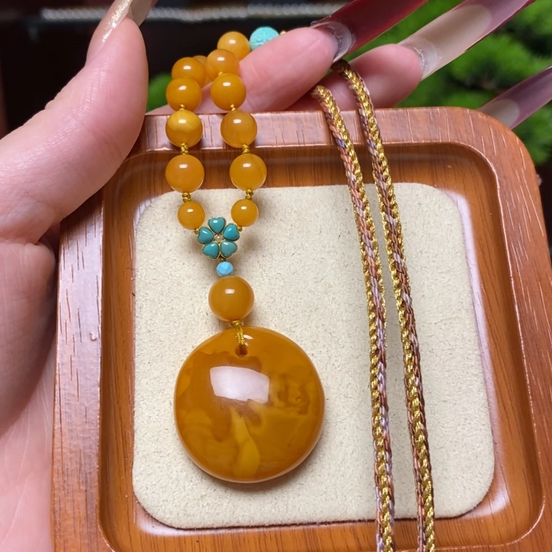 【闪购商品】蜜蜡颈饰未镶嵌项链