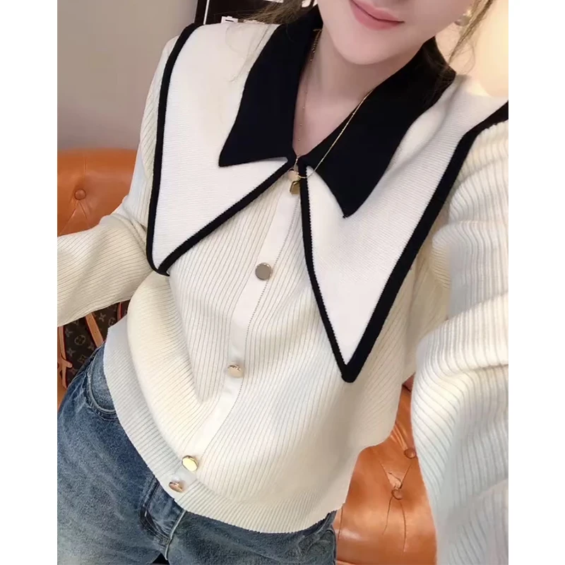 大码设计感打底针织衫女秋季胖妹妹宽松显瘦时尚洋气百搭减龄上衣