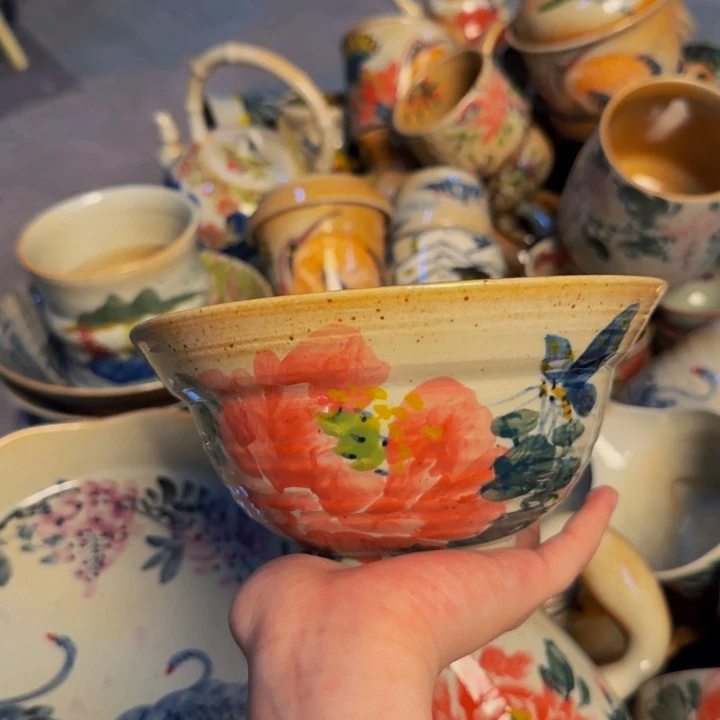 瓷片景德镇陶瓷手工手绘