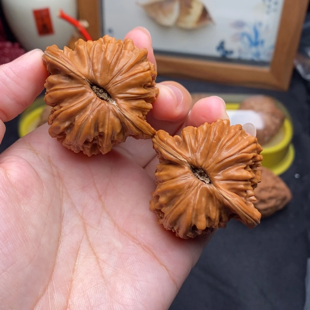 把件文玩核桃44.5四座楼