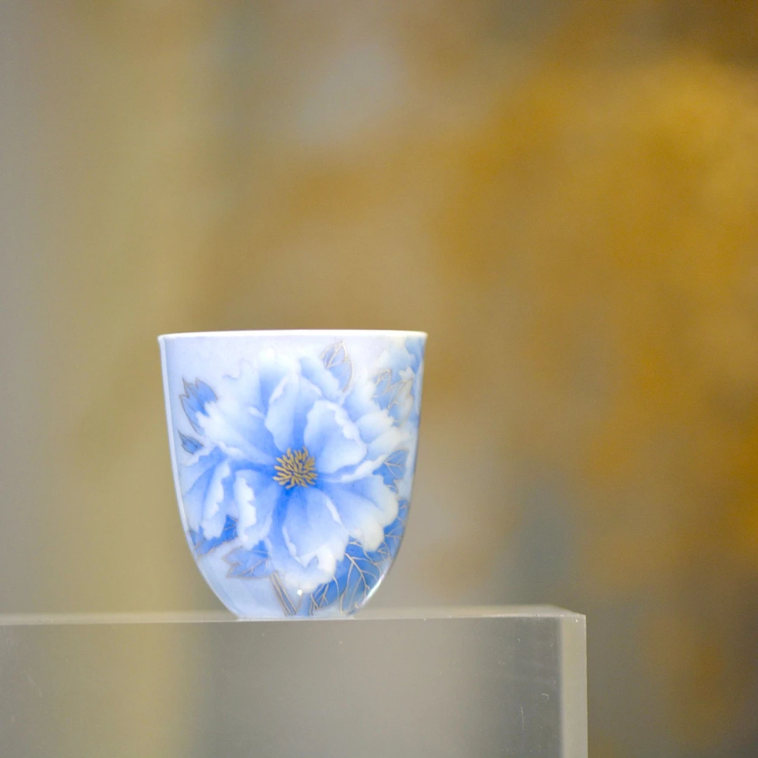 小谦堂  东方美人幽紫小谦杯  饮茶品茗茶具中式茶道喝茶银