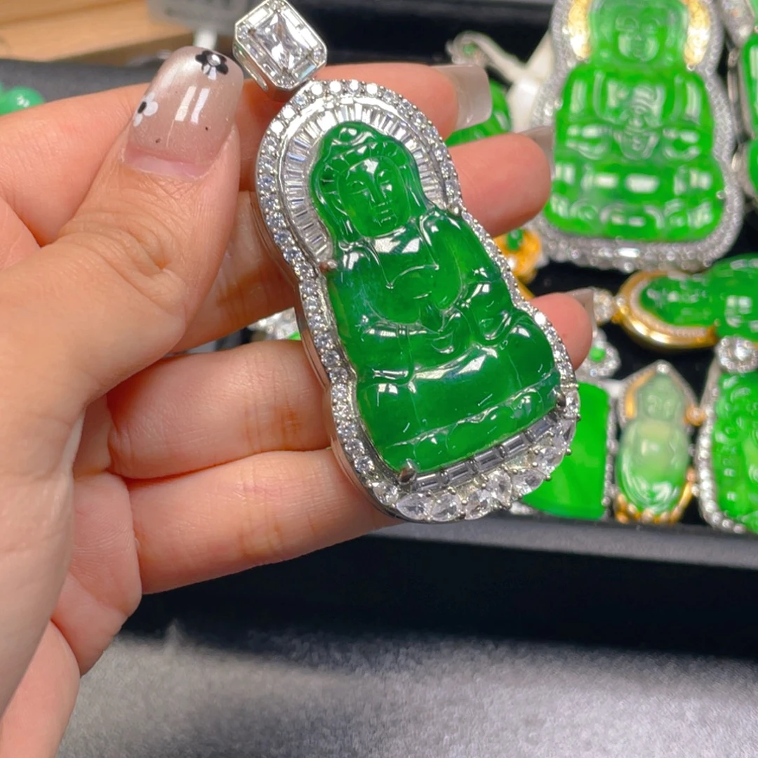 翡翠未镶嵌吊坠(不含链)